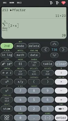 Scientific calculator 36 plus android App screenshot 0