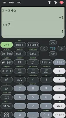 Scientific calculator 36 plus android App screenshot 1