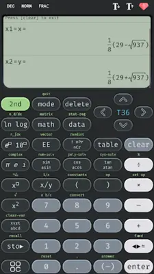 Scientific calculator 36 plus android App screenshot 2